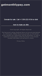 Mobile Screenshot of getmonthlypay.com